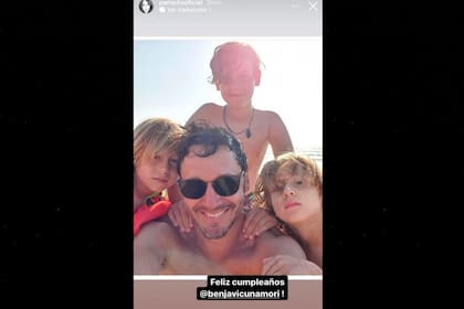 El saludo de Pampita a Benjamín Vicuña en su cumpleaños
