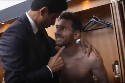 El saludo del presidente del PSG a Messi