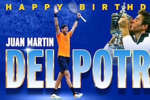 El saludo del US Open para Juan Martin del Potro en el día de su cumpleaños número 33.