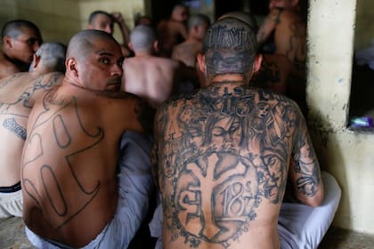 Los típicios tatuajes de los integrantes de las distintas pandillas