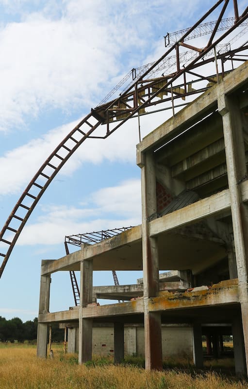 El San Bernardo Stadium, el Luna Park de la costa que está abandonado hace 20 años. Ahí bailó Maximiliano Guerra, tocó La Renga, y hubo importantes peleas de boxeo