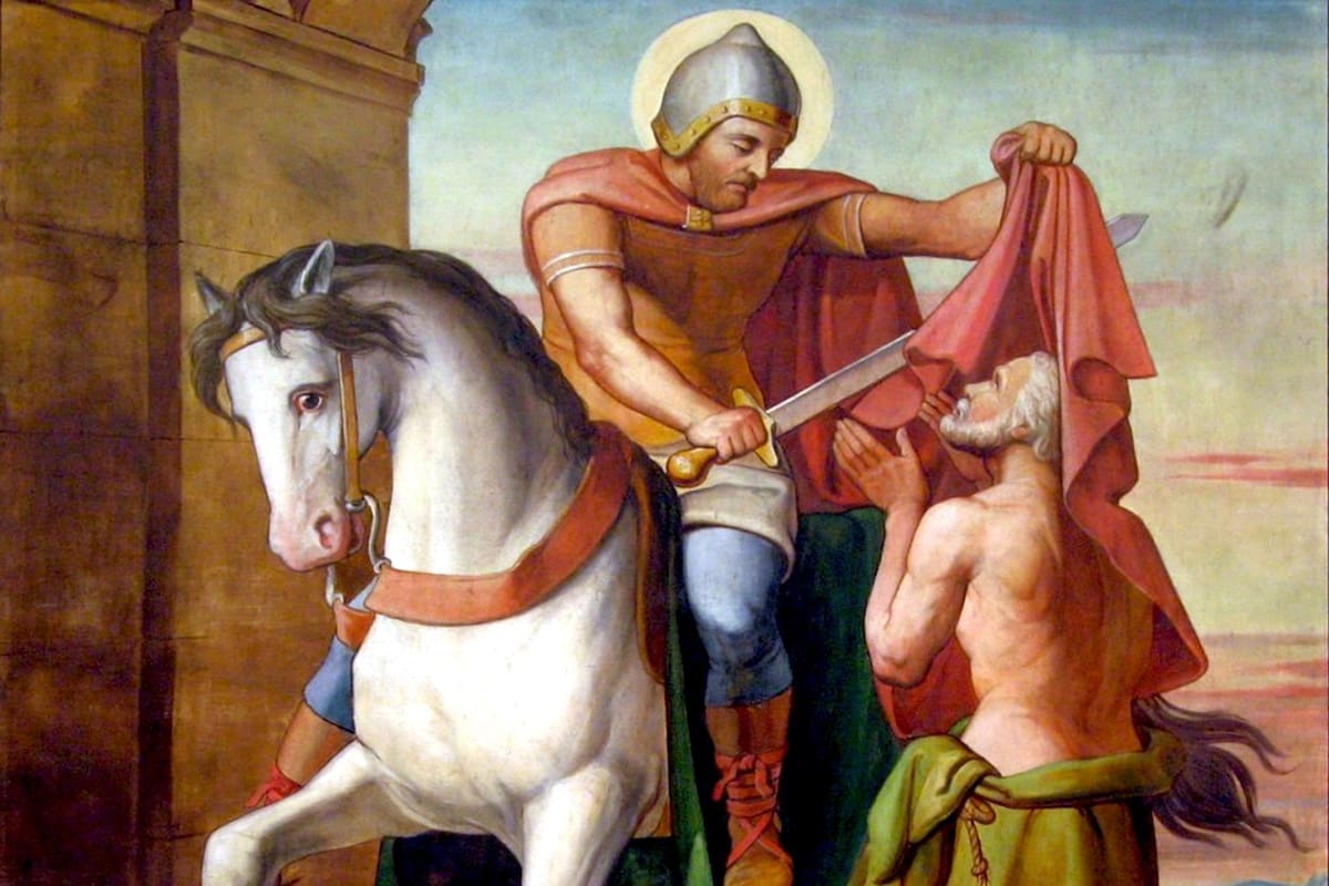 El santo que vivió en el siglo IV es recordado por su acto de generosidad ante un mendigo.