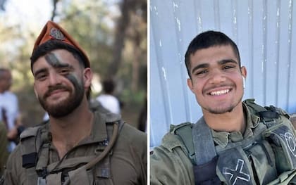 El sargento primero Ron Yonatan Roytman (izquierda) y el sargento Yuval Shai Svilem (derecha), murieron en el ataque en Cisjordania