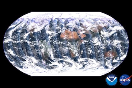 El satélite NOAA-21 logró capturar una panorámica de un día completo en la Tierra