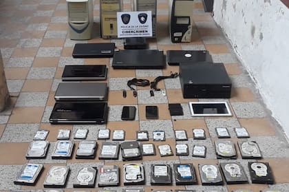 Los elementos secuestrados en los allanamientos