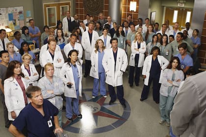 El Seattle Grace Hospital y parte de su staff