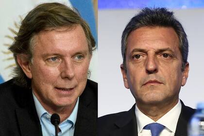 El secretario de Agricultura, Juan José Bahillo, y el ministro de Economía, Sergio Massa