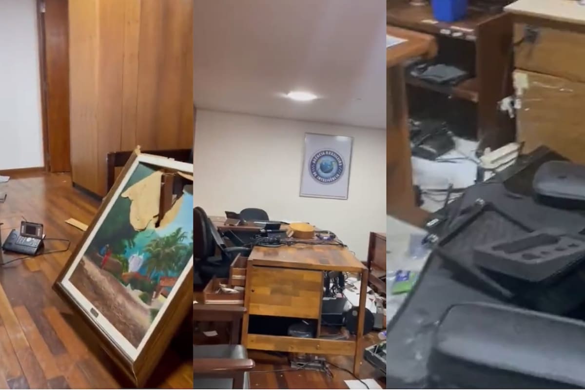 El secretario de comunicación, Paulo Pimenta, mostró en redes sociales cómo quedó la Casa de Gobierno por adentro