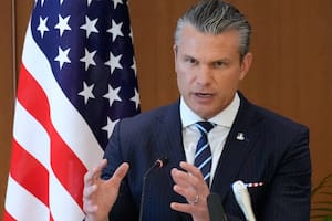 El secretario de Defensa de EEUU, Pete Hegseth, informó un nuevo ataque llevado a cabo por su país en el Caribe (AP Foto/Eugene Hoshiko, Pool)