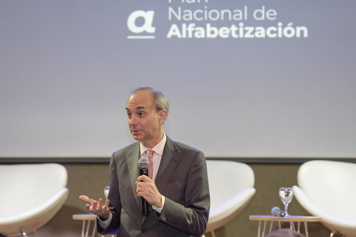 El secretario de Educación, Carlos Torrendell, durante el lanzamiento de la Red Federal de Alfabetización