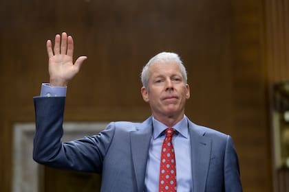 El secretario de Energía estadounidense, Chris Wright, cuando asumió el cargo, en enero pasado