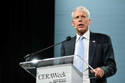 El secretario de Energía norteamericano, Chris Wright, en la CERAWeek.