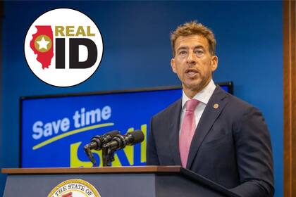 El Secretario de Estado, Alexi Giannoulias, anunció que agregará miles de horarios adicionales de citas para solicitar la Real ID (Imagen Compuesta)