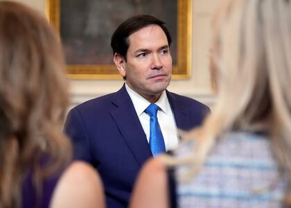 El secretario de Estado Marco Rubio, el viernes 8 de agosto de 2025, en la Casa Blanca en Washington, DC