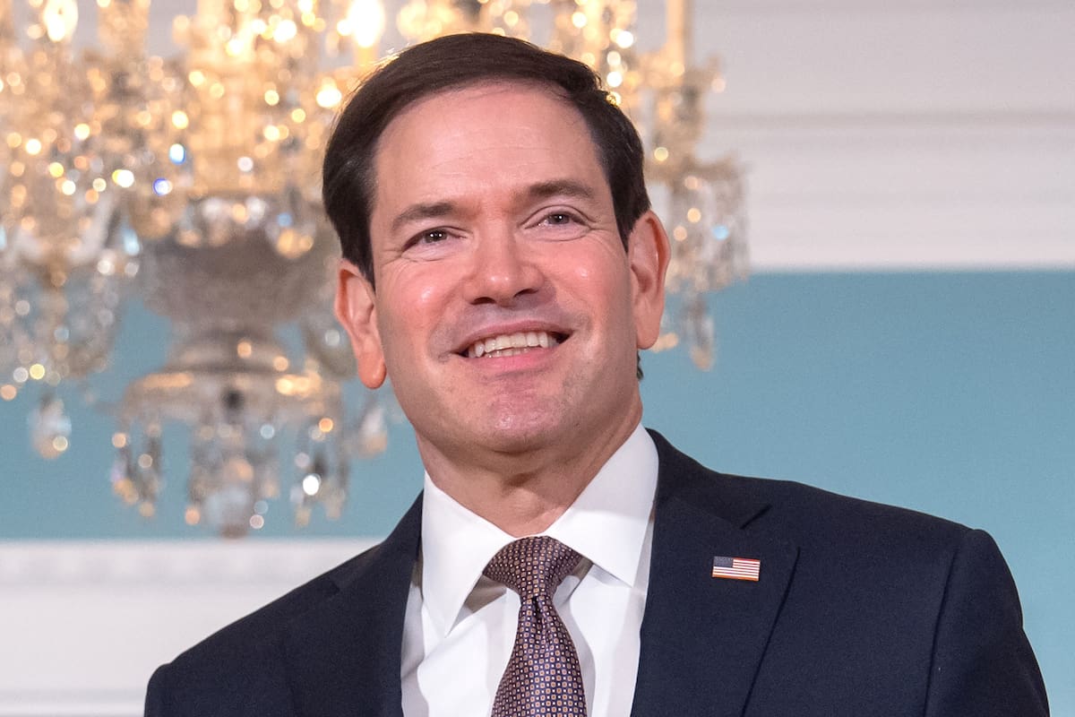 El secretario de Estado Marco Rubio en la sede del Departamento de Estado en Washington, el 28 de se