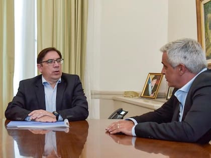 El subsecretario de Políticas Universitarias, Alejandro Álvarez, junto al titular del Consejo Interuniversitario Nacional (CIN), Franco Bartolacci