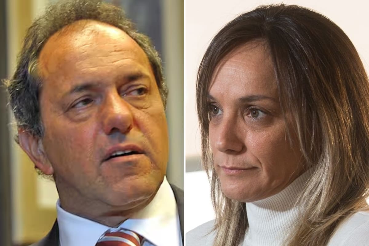 El secretario de Turismo, Ambiente y Deportes de la República Argentina, Daniel Scioli, y la extitular de AySA, Malena Galmarini