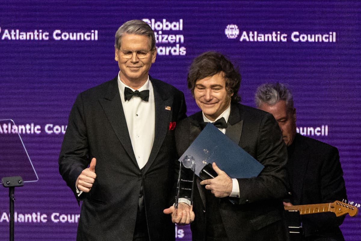 El secretario del Tesoro de los Estados Unidos, Scott Bessent, y el presidente Javier Milei