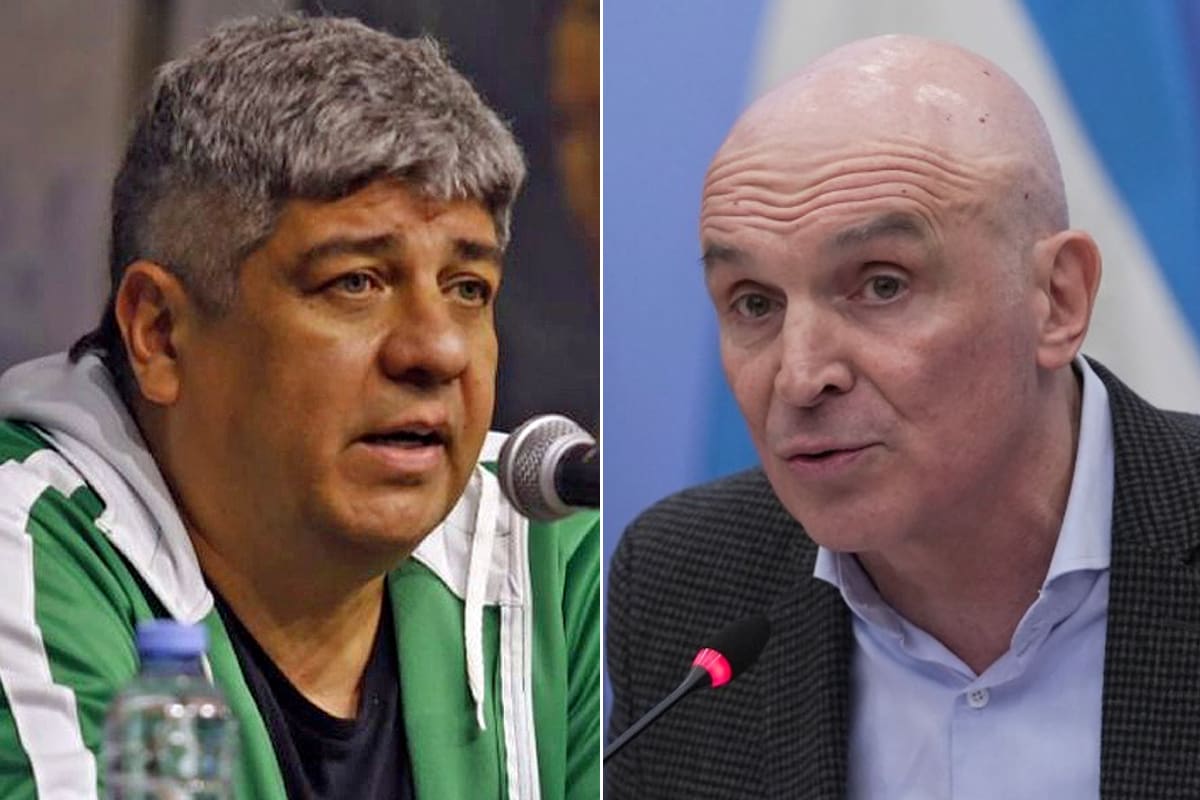 El secretario general de la CGT, Pablo Moyano, junto al diputado nacional por La Libertad Avanza (LLA), José Luis Espert