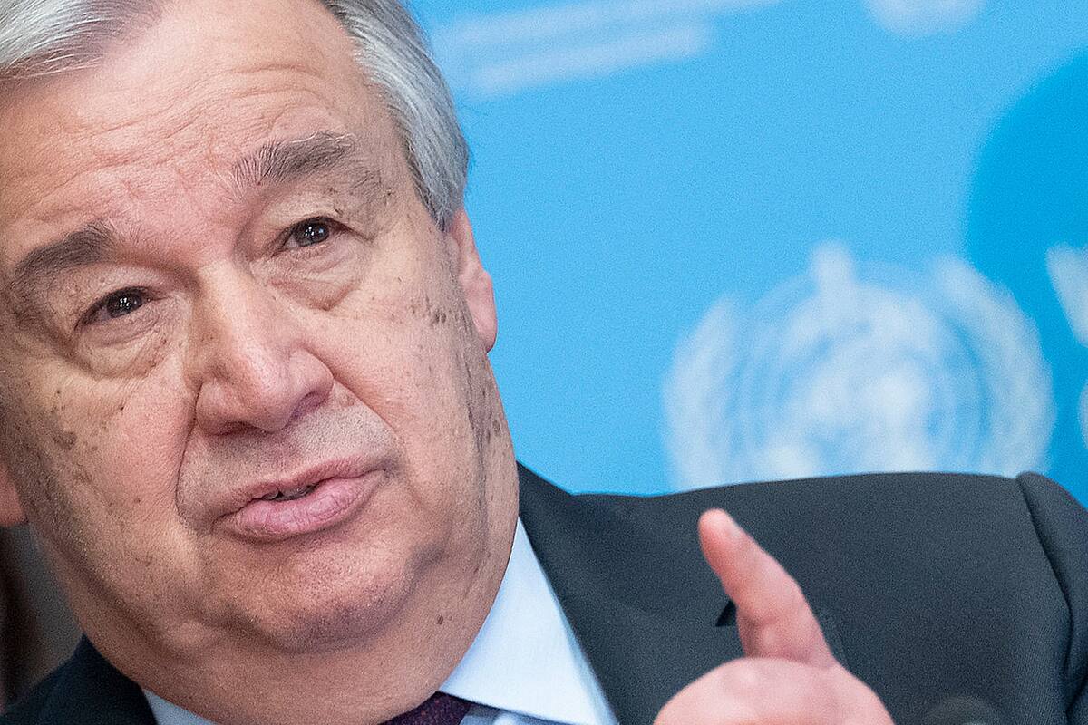 El secretario general de la ONU, António Guterres