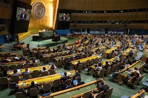 El secretario general de Naciones Unidas António Guterres, habla durante la 79na sesión de la Asamblea General, el martes 10 de septiembre de 2024. (AP Foto/Yuki Iwamura)