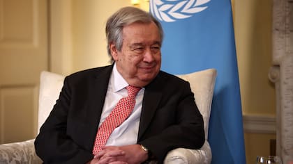 El secretario general de Naciones Unidas, António Guterres, hizo público su apoyo a la tregua alcanzada por Estados Unidos e Irán (Henry Nicholls/Pool Foto vía AP)
