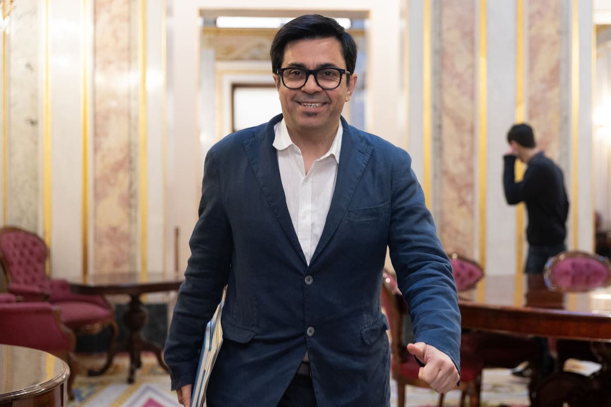 El secretario primero de la Mesa del Congreso, Gerardo Pisarello, a su llegada a una reunión de la Mesa del Congreso de los Diputados, a 7 de mayo de 2024 (Europa Press)