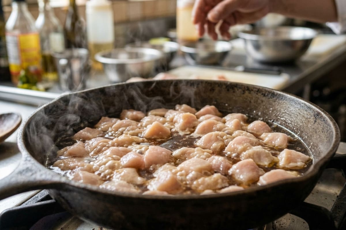 El secreto de utilizar vinagre de manzana para freír pechuga de pollo radica en sus propiedades químicas