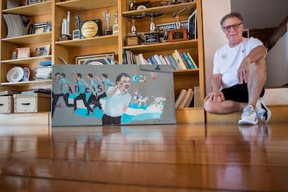 "El secreto es no abandonar nunca el camino del aprendiz", dice
Rubén Magnano en su casa rodeado de recuerdos