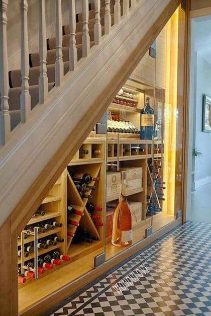 El secreto es que la cava esté en armonía con el estilo de la casa