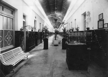 El sector de los baños.