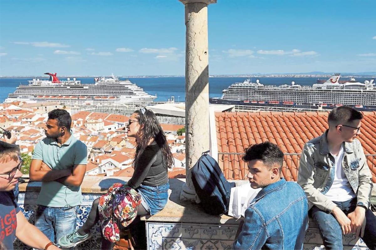 El sector del turismo es un boom en Lisboa, que recibe muchos cruceros