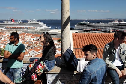 El sector del turismo es un boom en Lisboa, que recibe muchos cruceros