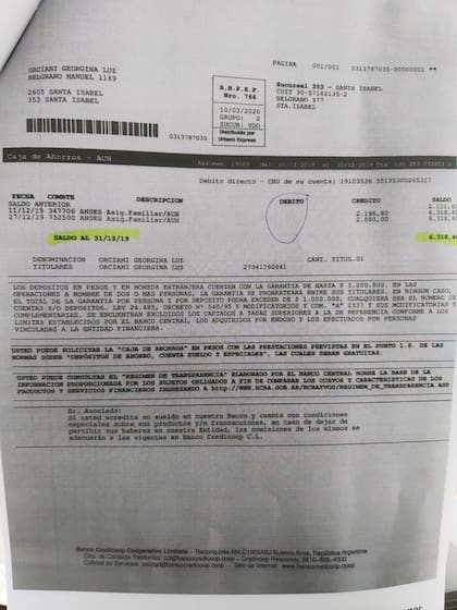 El segundo depósito por AUH