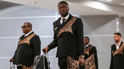 El seleccionado de la República Democrática del Congo destaca con detalles animal print de leopardo, el felino con el que identifican al seleccionado