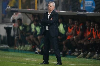 El seleccionador mexicano Javier Aguirre durante el encuentro de la Liga de Naciones ante Hinduras en San Pedro Sula, Honduras el viernes 15 de noviembre del 2024. (AP Foto/Moises Castillo)