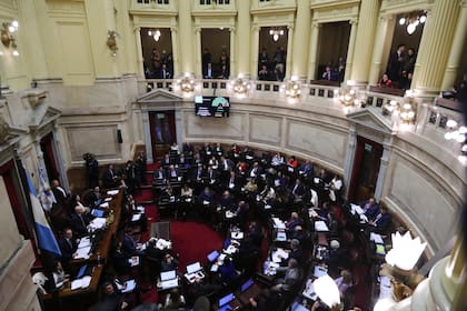 El Senado, durante la sesión por la movilidad jubilatoria
