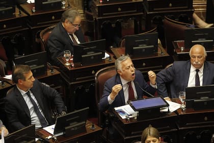 El senador Cornejo en la sesión en el Senado por los pliegos de la jueza Figueroa, Ley de Alquileres y Ganancias