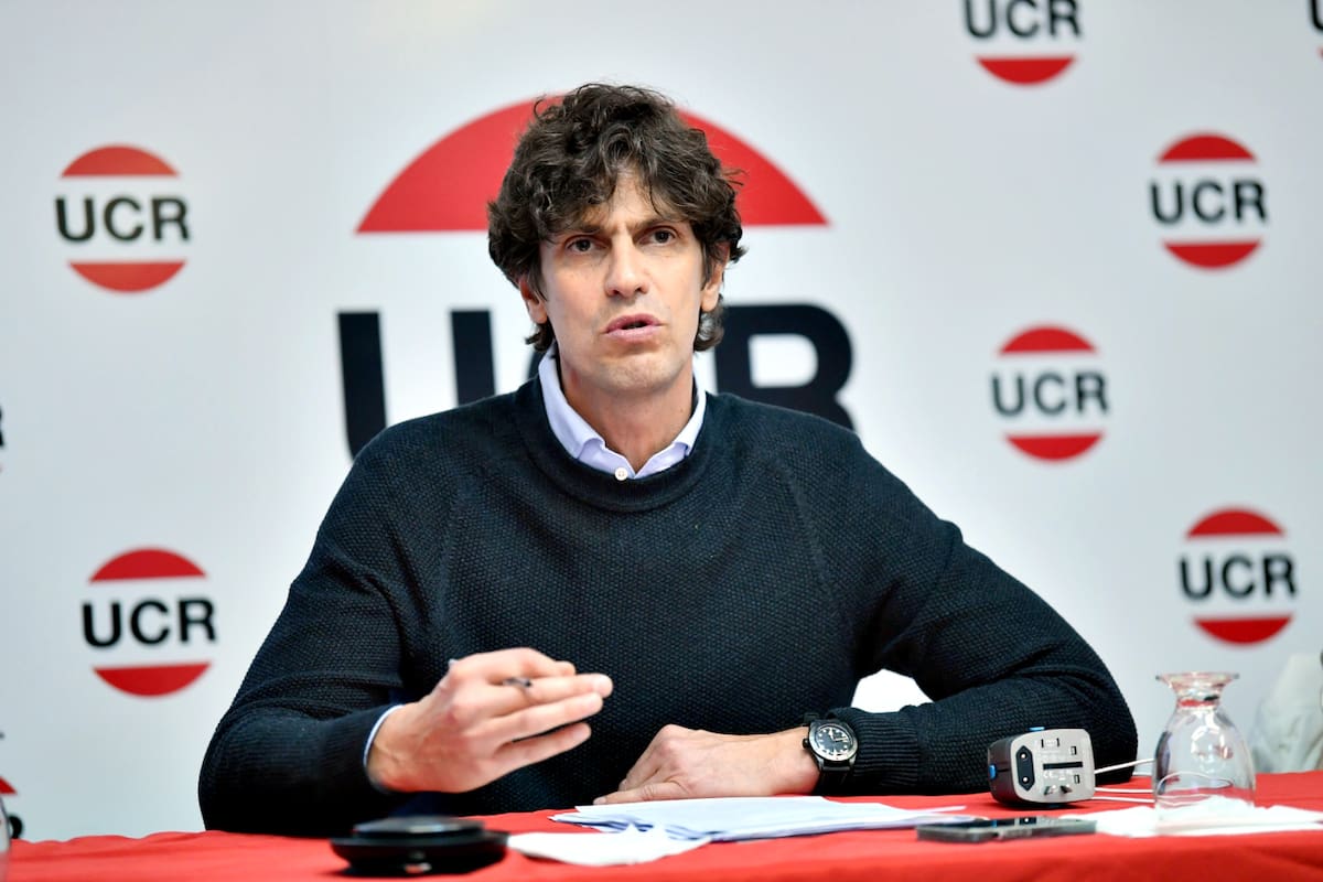 El senador Martín Lousteau, presidente del comité nacional de la UCR