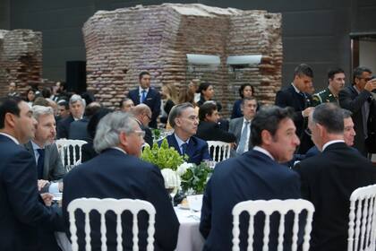 El senador Miguel Pichetto entre los presentes