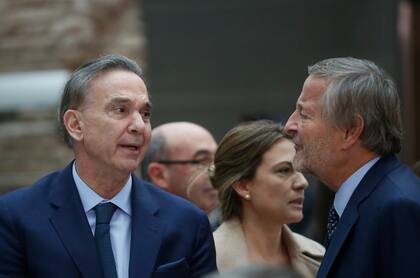 El senador Miguel Pichetto junto al empresario Cristiano Ratazzi