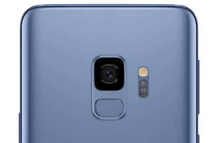 El sensor de presión arterial y de ritmo cardíaco se ubica debajo del flash y al costado de la cámara trasera