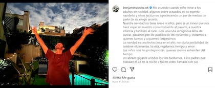 El sentido mensaje del actor por Navidad