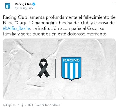 El sentido posteo de Racing