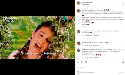 El sentido posteo de Cris Morena para su hija Romina el día que hubiese cumplido 51 años (Foto: Instagram @bycrismorena)
