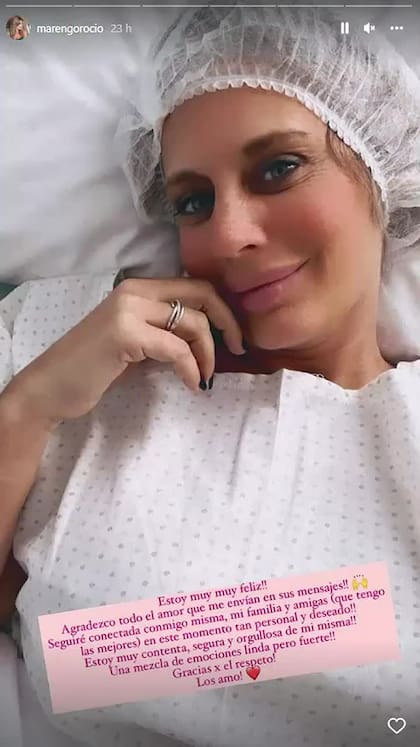El sentido posteo de Rocío Marengo al iniciar un tratamiento para ser mamá