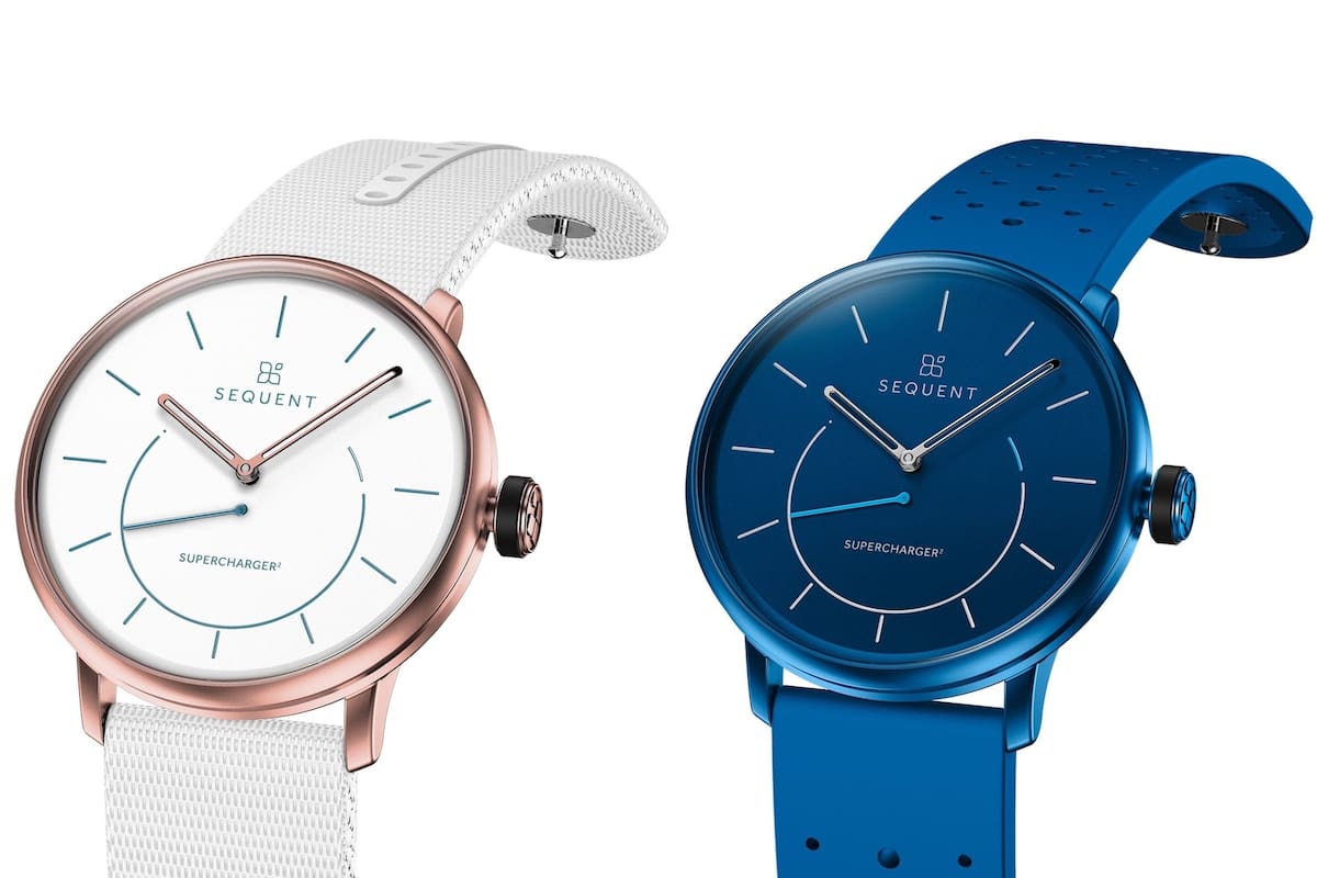 El Sequent Supercharger 2 no lleva pila; se carga por movimiento como otros relojes automáticos, pero suma conexión Bluetooth y registro de actividad física
