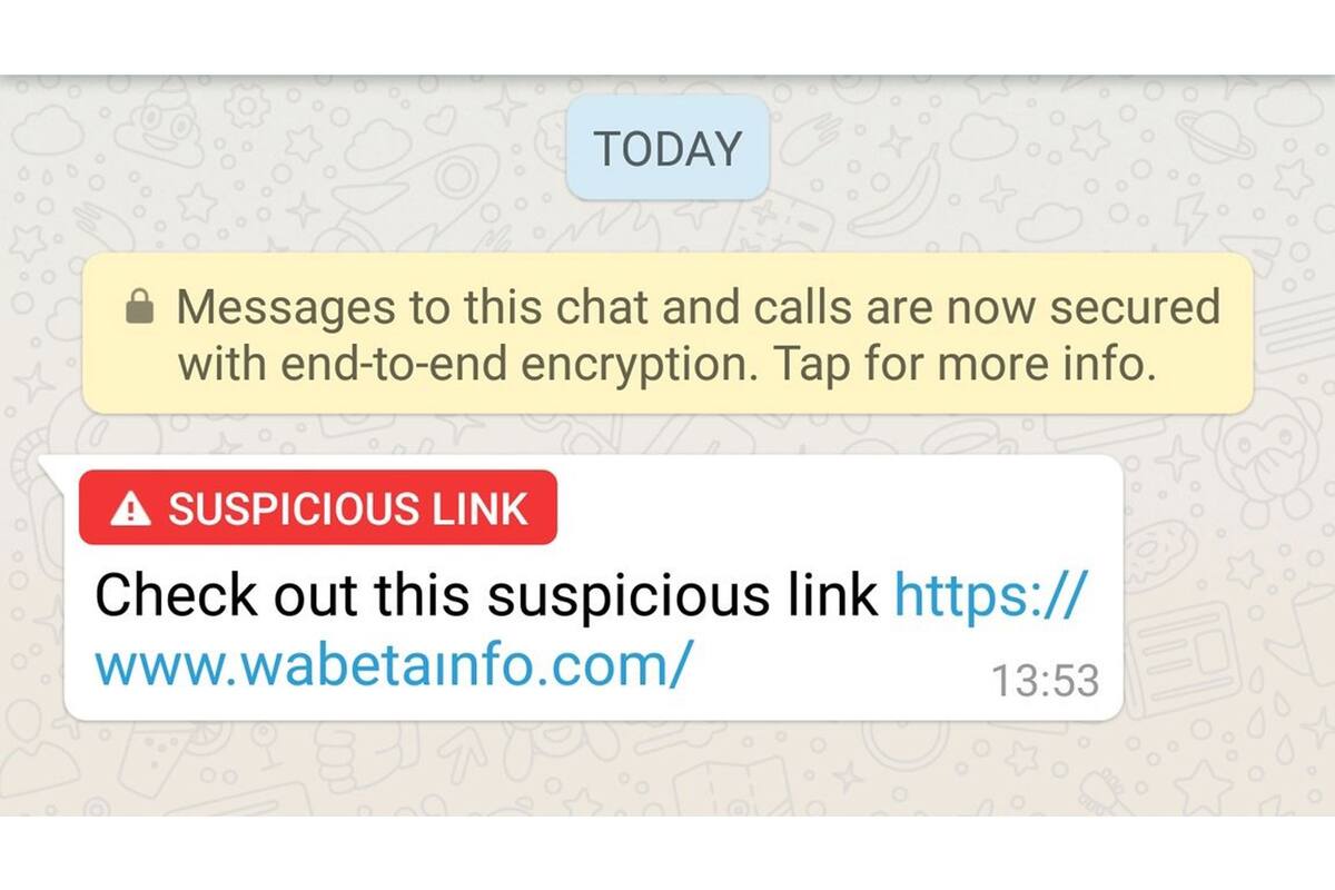 El servicio de chat móvil avisará si un mensaje es sospechoso al detectar un enlace web falso que busca suplantar la identidad de un sitio verdadero