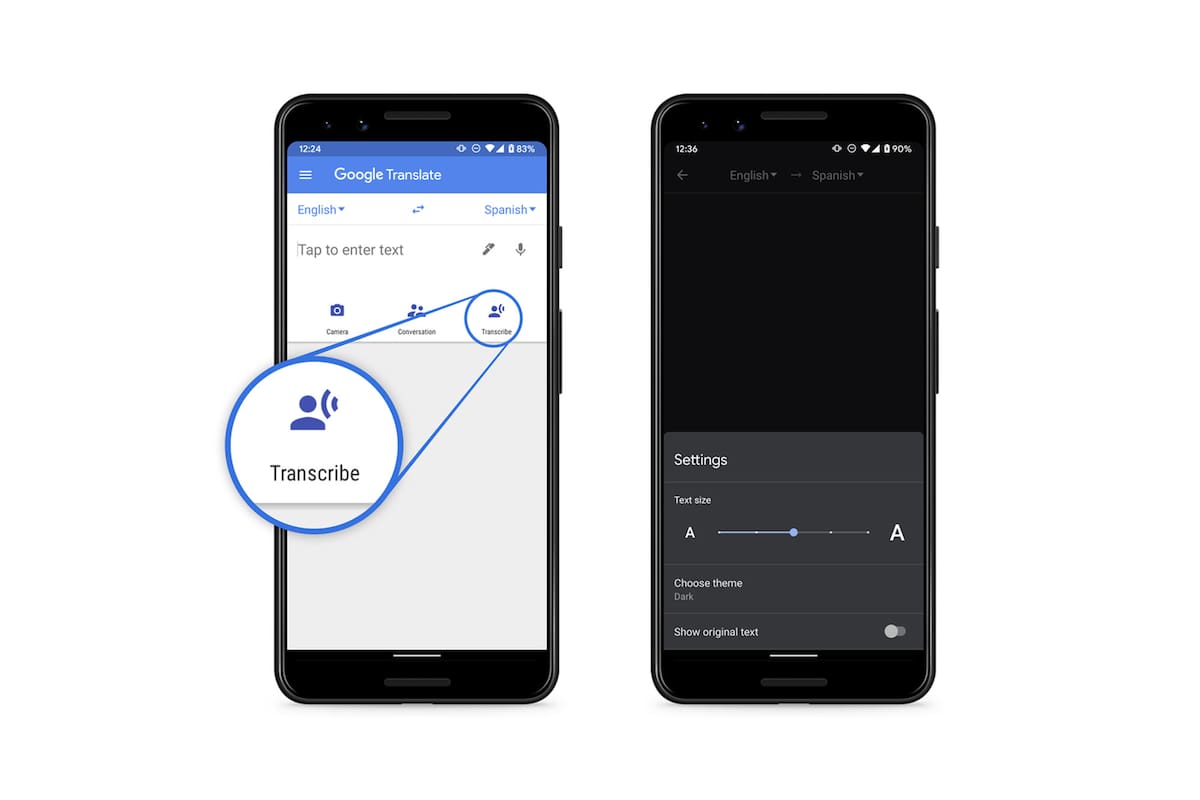 El servicio de Google ahora puede traducir y transcribir de forma inmediata en ocho idiomas