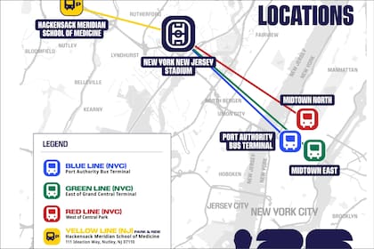 El servicio de transporte shuttle ofrecerá viajes de ida y vuelta durante los días de partido del Mundial 2026 en Nueva York y Nueva Jersey